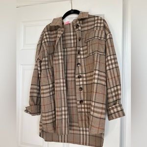 Womens plaid shacket